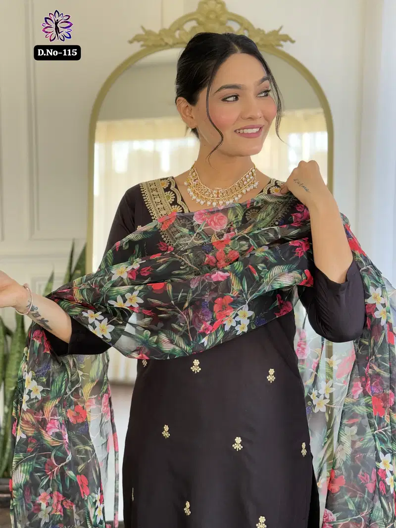 KF 115 Kalaai Viscose Slub Kurti With Bottom Dupatta Orders In India